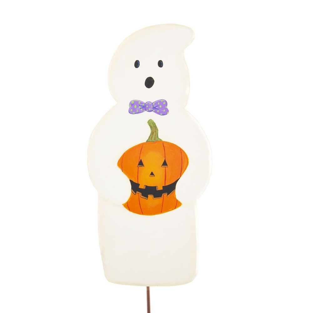 Boo Bow-tie Ghost with Jack-O-Lantern by The Round Top Collection